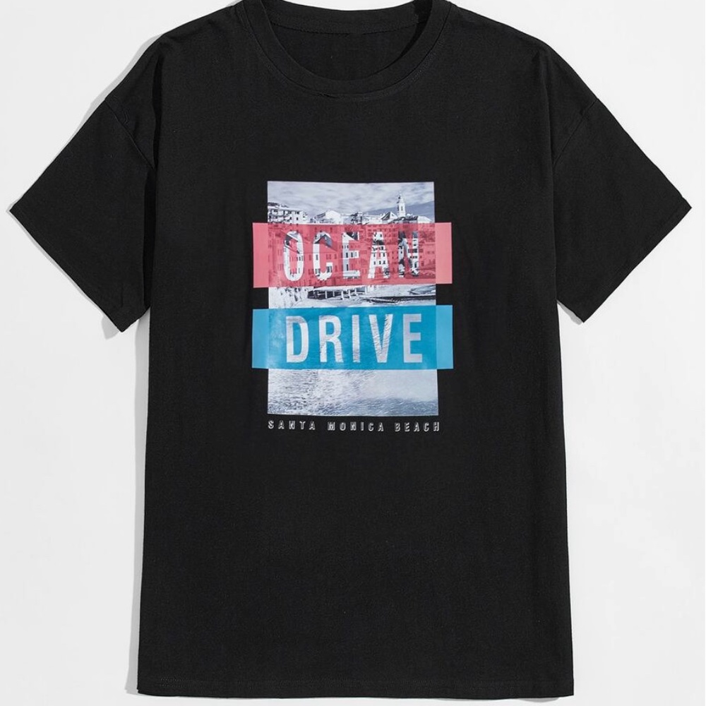 Ocean Drive Santa Monica Beach graphic tee